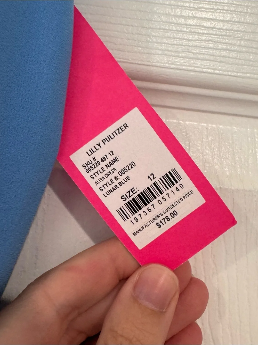 Lilly Pulitzer Alisa Bright Blue Ruffle Tie-Waist Spaghetti Strap Dress 12